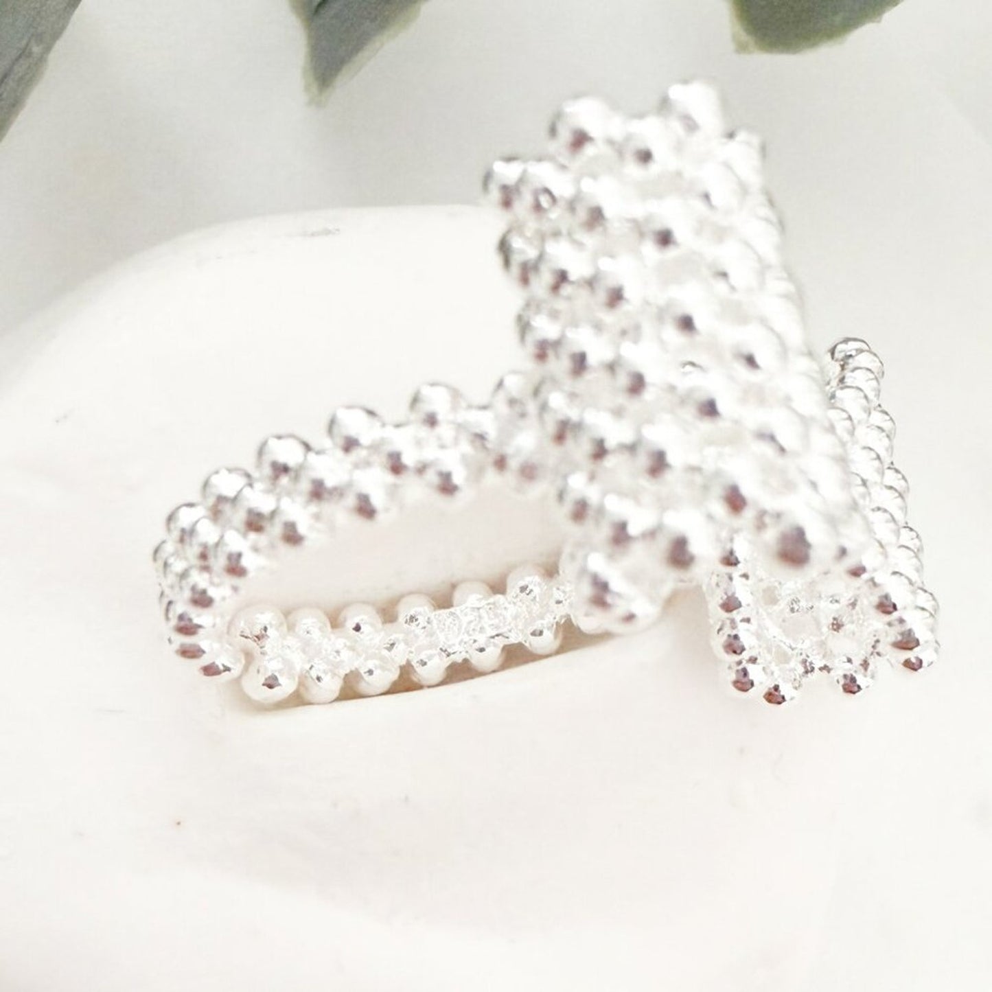 925 Sterling Silver Large Bow Ring Bow Statement Ring