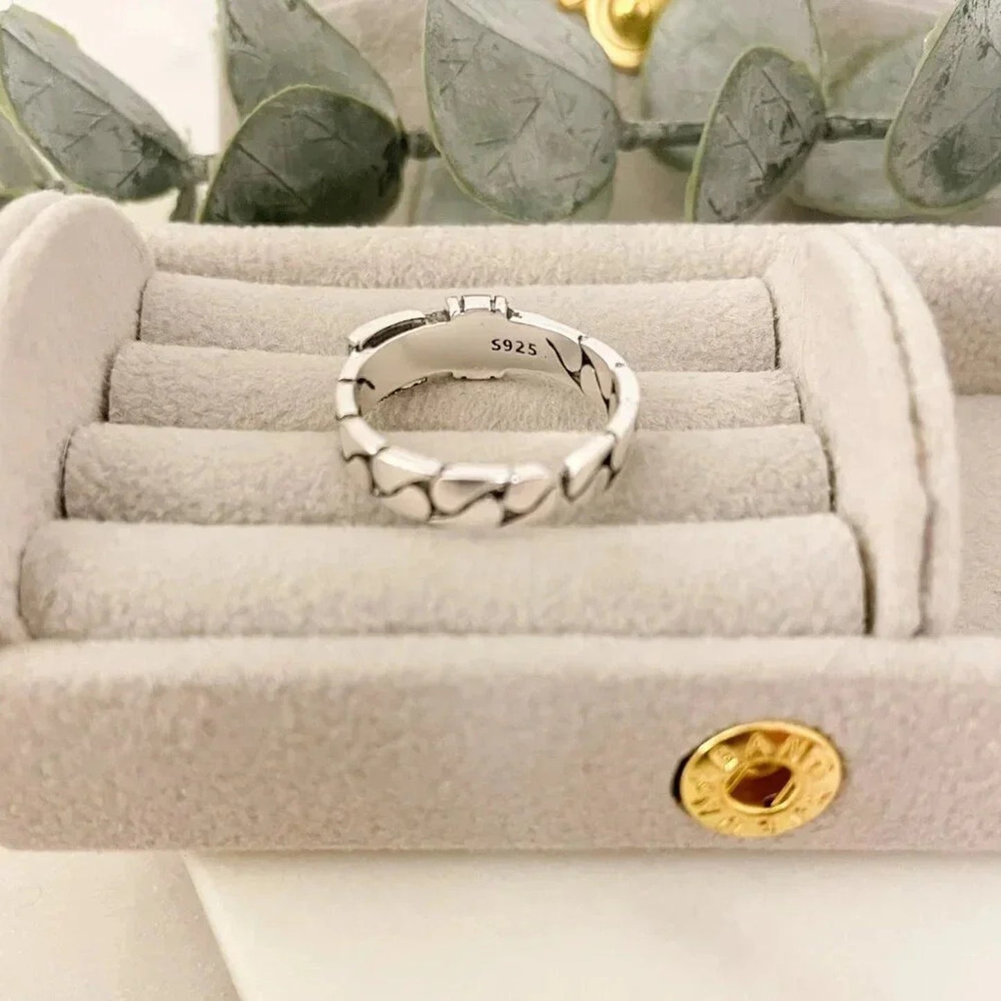 925 Sterling Silver Belt Ring Buckle Ring Cool Unique Ring Dainty Ring Band