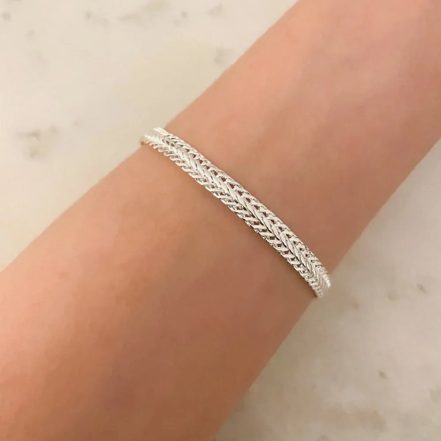 925 Sterling Silver Snake Chain Bracelet 6 MM Bracelet