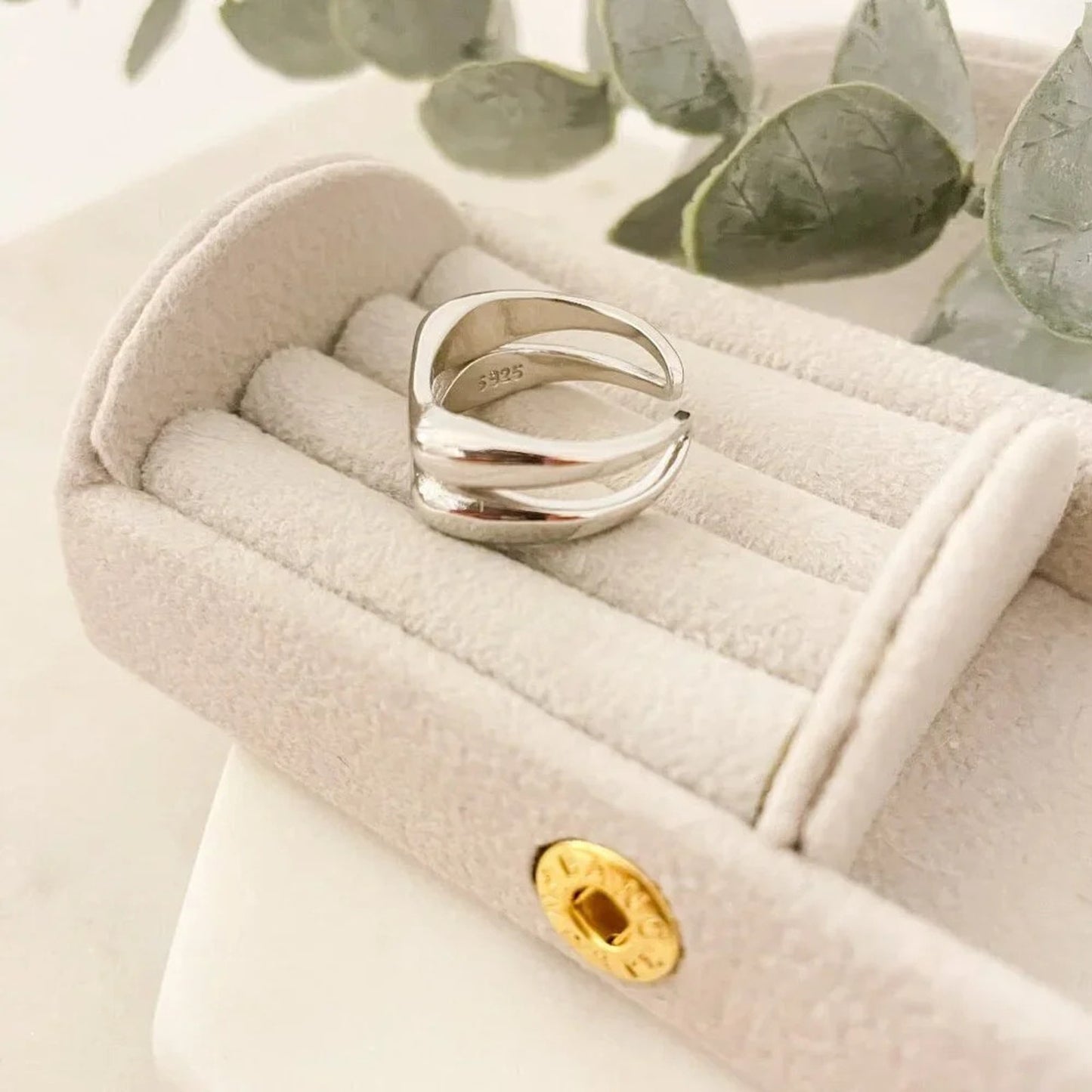 925 Sterling Silver Bar Ring Minimalist Ring Double Bar Ring Dainty Ring Band