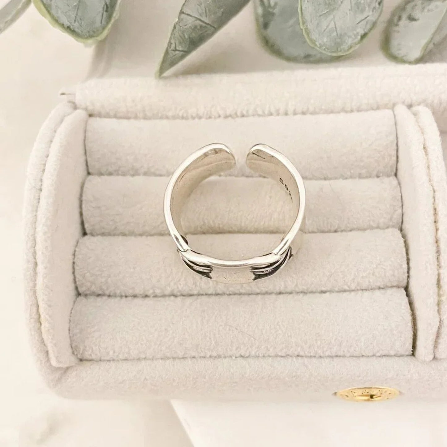 925 Sterling Silver Lace Up Ring Criss Cross Ring Modern Minimalist Ring