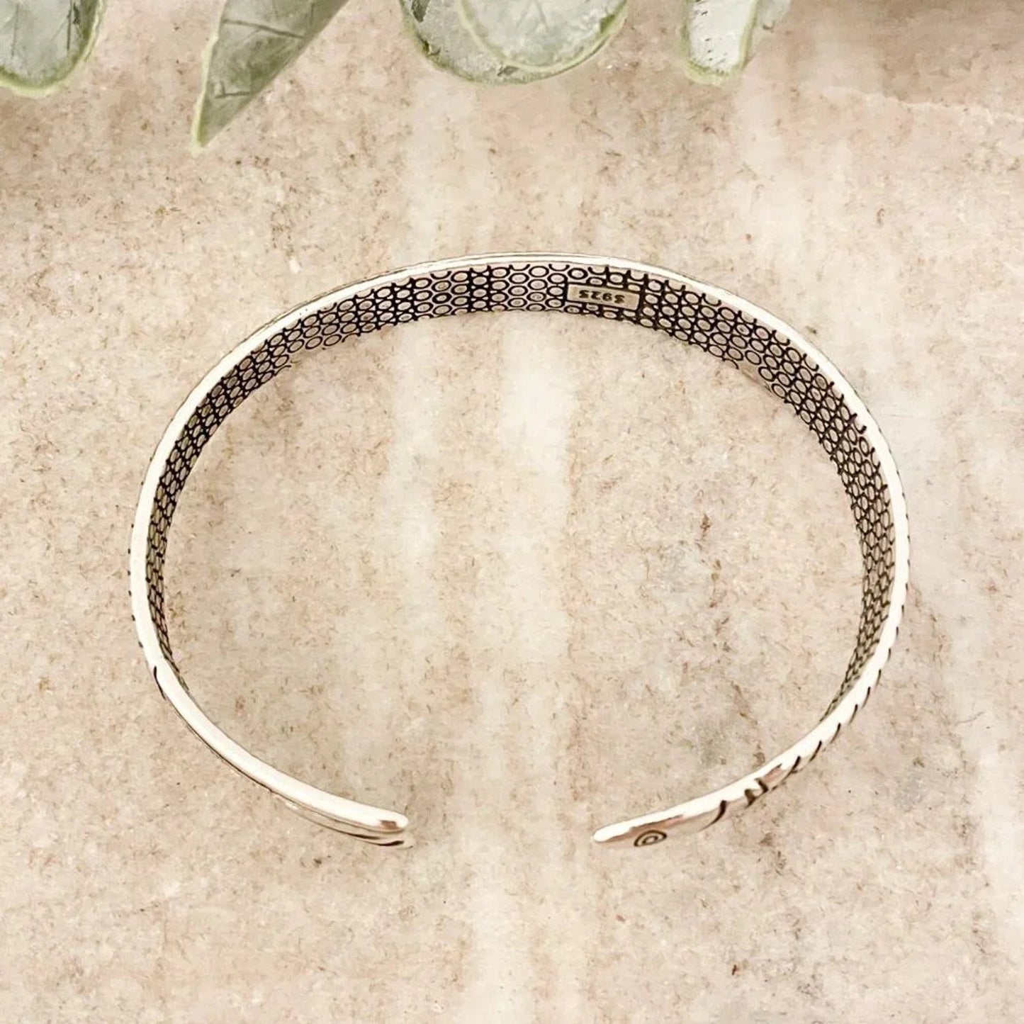 925 Sterling Silver Cuff Bracelet Fish Bracelet Modern Silver Bangle Bracelet
