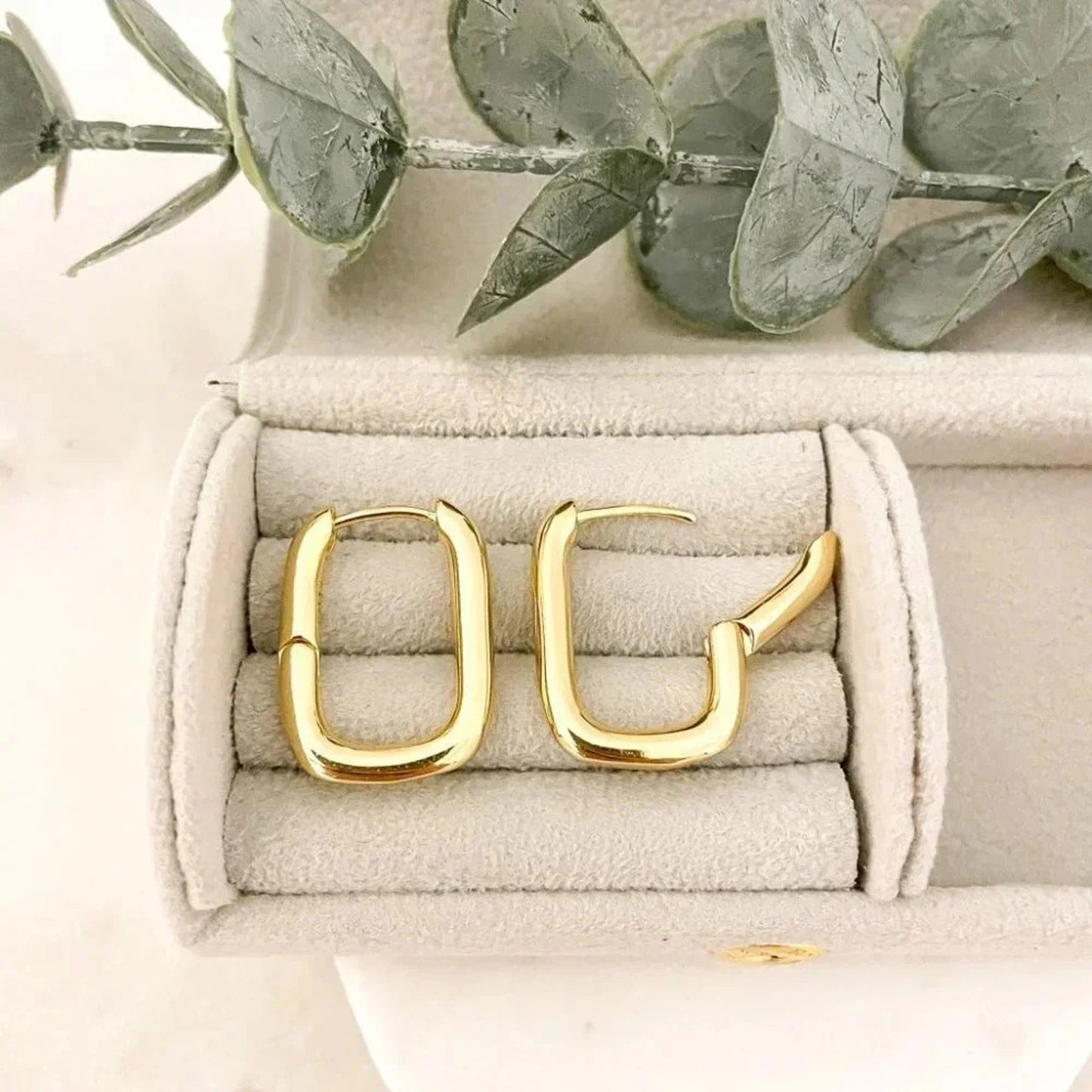 925 Sterling Silver Chunky Hoop Earrings Thick Large Huggie Earrings