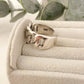 925 Sterling Silver Chunky Chain Link Ring Minimalist Curb Chain Ring