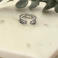 925 Sterling Silver Minimalist Twist Bead Ring Stackable Dainty Ring