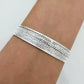 925 Sterling Silver Wide Bracelet Large Bangle Cuff Bracelet