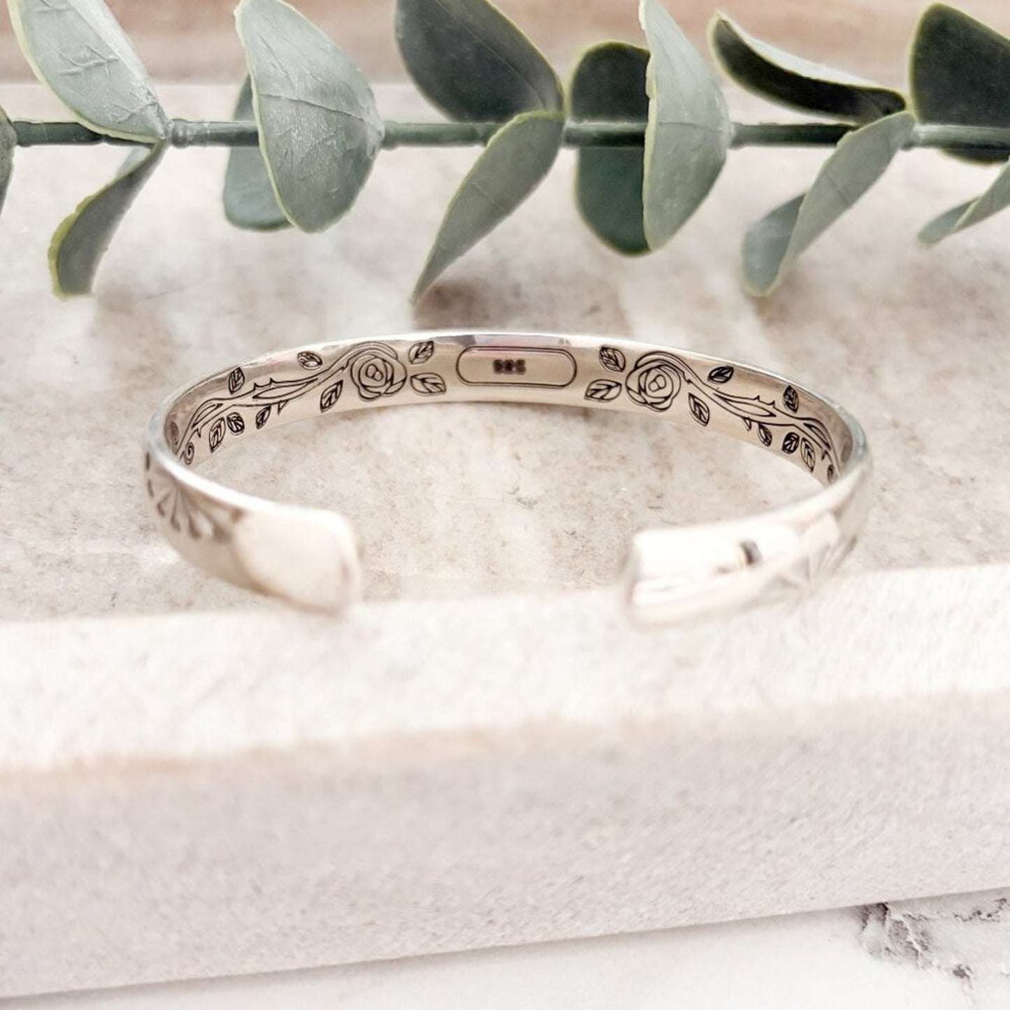 925 Sterling Silver Chunky Bangle Bracelet Classic Sterling Silver Bangle