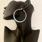 925 Sterling Silver Hoop Earrings Large Silver Hoops Modern Earrings
