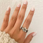 925 Sterling Silver Vintage Flower Ring Dainty Minimalist Ring