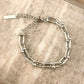 925 Sterling Silver U-Link Bracelet Horseshoe Bracelet Chunky Modern Bracelet