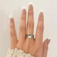 925 Sterling Silver Lace Up Ring Criss Cross Ring Modern Minimalist Ring