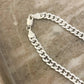 925 Sterling Silver Curb Chain Link Necklace Minimalist Stacking Layer Necklace