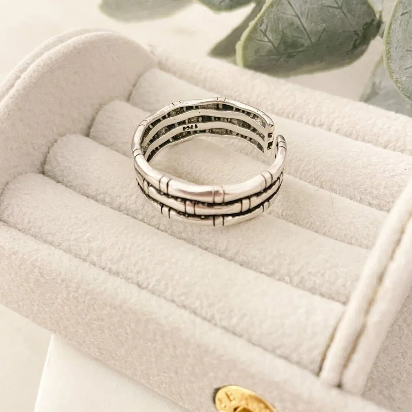 925 Sterling Silver Minimalist Ring Modern Geometric Ring Band Dainty Ring