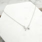 925 Sterling Silver Mini Bow Necklace Bow Pendant Necklace Dainty Necklace