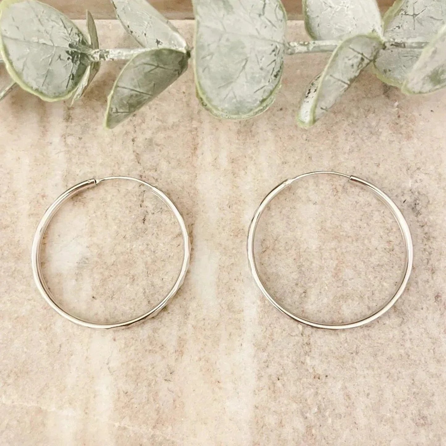 925 Sterling Silver Hoop Earrings Diamond Cut Hoop Earrings Small Hoops