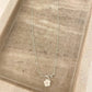 925 Sterling Silver Flower Necklace Dainty Minimalist Necklace White & Pink