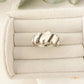 925 Sterling Silver Croissant Ring Minimalist Ring Modern Dainty Ring Band