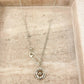 925 Sterling Silver Sunflower Necklace Modern Flower Necklace Paperclip Necklace