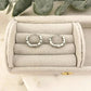 925 Sterling Silver Heart Huggie Earrings Heart Cutout Huggie Hoop Earrings