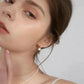 925 Sterling Silver Pearl Huggie Earrings Small Huggie Hoop Earrings