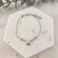 925 Sterling Silver Moon & Star Bracelet Dainty Bracelet Beaded Bracelet