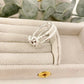 925 Sterling Silver Textured Foil Heart Ring Geometric Ring Silver Heart Ring