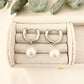 925 Sterling Silver Pearl Hoop Earrings Pearl Dangle Earrings