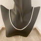 925 Sterling Silver Box Chain Necklace 4 MM Box Chain Statement Necklace