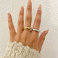 925 Sterling Silver Minimalist Ring Stackable Ring Band - Gold or Silver