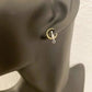 925 Sterling Silver Tiny Cat Studs Two Tone Earrings Cat Studs Moon & Cat
