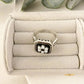 925 Sterling Silver Chunky Ring Statement Ring Pearl Ring Pearl Flower Ring