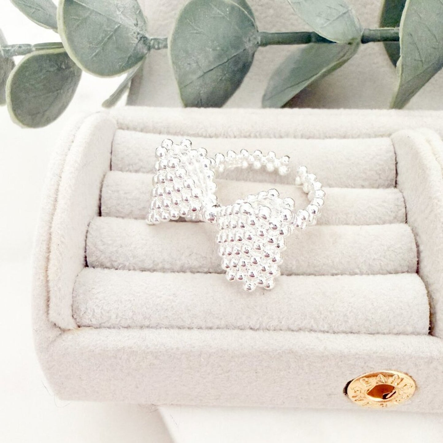 925 Sterling Silver Large Bow Ring Bow Statement Ring