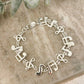 925 Sterling Silver Music Note Bracelet Charm Bracelet Unique Bracelet