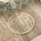 925 Sterling Silver Chunky Bangle Bracelet Classic Sterling Silver Bangle