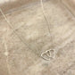 925 Sterling Silver Double Heart Linked Necklace Interlocking Hearts Necklace