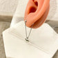 925 Sterling Silver Dangle Heart Chain Earrings Long Drop Heart Earrings
