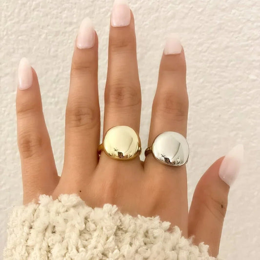925 Sterling Silver Round Circle Ring Minimalist Ring Stacking Geometric Ring