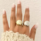 925 Sterling Silver Round Circle Ring Minimalist Ring Stacking Geometric Ring