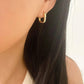 925 Sterling Silver Square Earrings Geometric Huggie Hoop Earrings Small Huggies