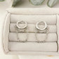 925 Sterling Silver Huggie Earrings Dangle Chain Earrings Small Hoops Huggies
