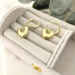 925 Sterling Silver Heart Earrings Huggie Hoops Small Huggies