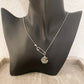 925 Sterling Silver Sunflower Necklace Modern Flower Necklace Paperclip Necklace