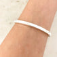 925 Sterling Silver Curve Bar Tube Bracelet Chunky Box Chain Bracelet