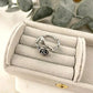925 Sterling Silver Rose Engraved Ring Silver Vintage Flower Ring