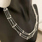 925 Sterling Silver Bead Multi Layer Necklace Statement Necklace Bead Necklace