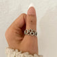 925 Sterling Silver Circle Ring Cutout Ring Minimalist Ring Dainty Ring Band
