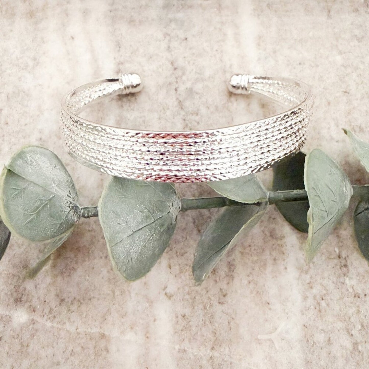 925 Sterling Silver Wide Bracelet Large Bangle Cuff Bracelet