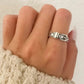 925 Sterling Silver Belt Ring Buckle Ring Cool Unique Ring Dainty Ring Band