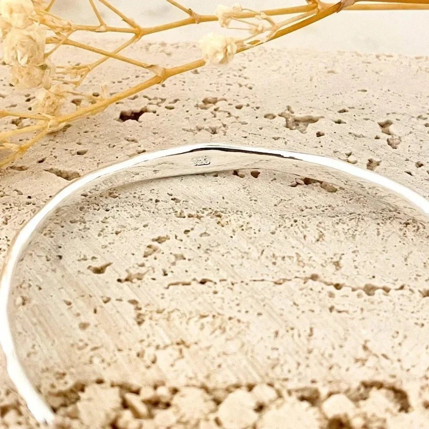 925 Sterling Silver Wavy Cuff Bracelet Dainty Bangle Bracelet, Stacking …