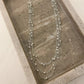 925 Sterling Silver Bead Multi Layer Necklace Statement Necklace Bead Necklace